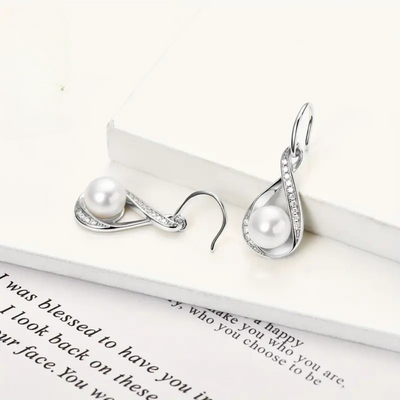 Gold Pearl Earrings