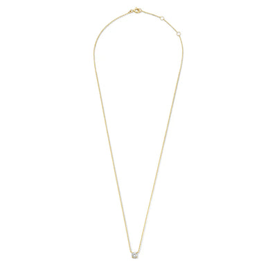 Moissanite Stone Necklace in Gold
